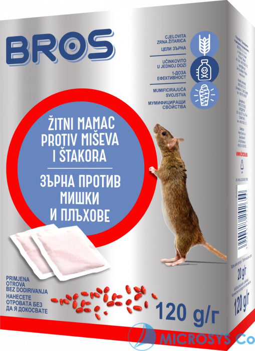 GRAIN POISON AGAINST MICE AND RATS BROS