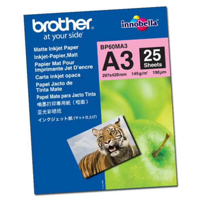 Brother BP-60 A3 Innobella Matt Photo Paper (A3/25 sheets) - Хартии<<<BROTHER консумативи<<<BROTHER<<<PolyComp&&&Офис и