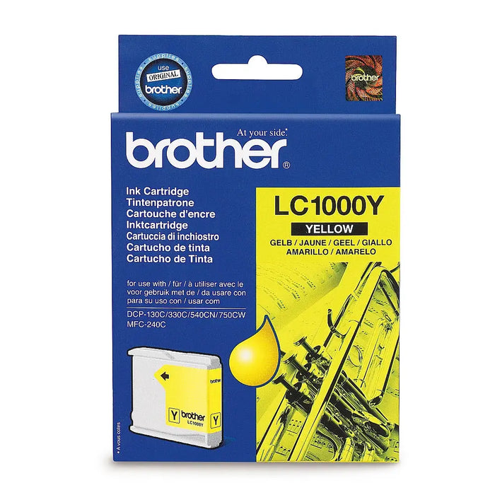 BROTHER LC-1000 ink cartridge yellow standard capacity 400 pages 1-pack - Мастила и Мастилени глави<<<Консумативи