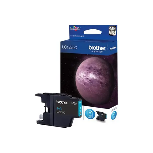 BROTHER LC-1220 ink cartridge cyan standard capacity 300 pages 1-pack blister without alarm - Мастила и Мастилени