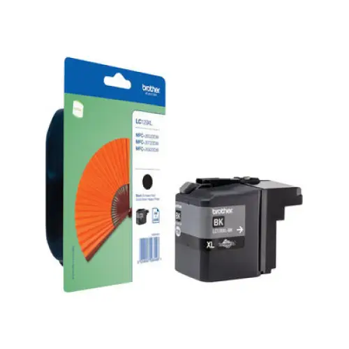 BROTHER LC-129XLBKBP ink cartridge black extra high capacity 2.400 pages 1-pack blister without alarm - Мастила и