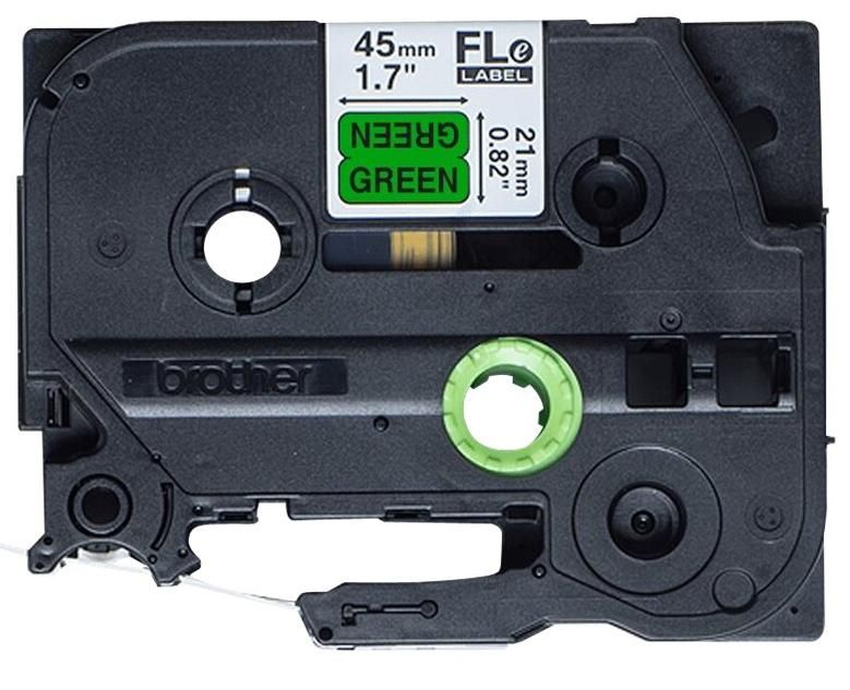 BROTHER FLe-7511 21MMX45MM Black on White Flag Tape for P-touch D800W P900W P950NW