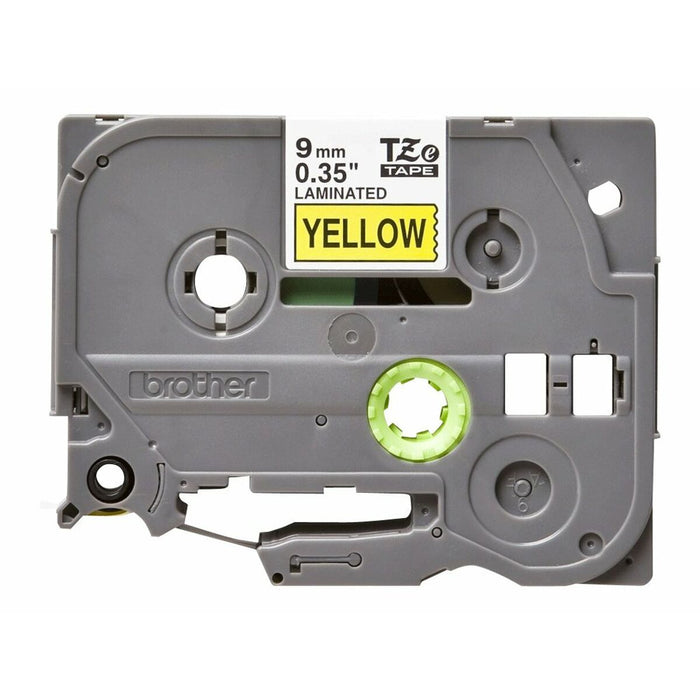Brother TZe-621 Tape Black on Yellow, Laminated, 9mm Eco