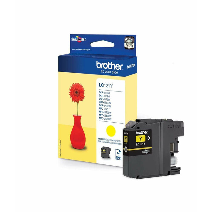 Brother LC-121 Yellow Ink Cartridge for MFC-J470DW/DCP-J552DW