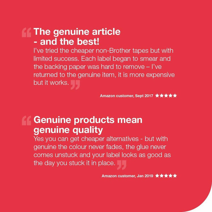 Brother TZe-233 Tape Blue on White, Laminated, 12mm, 8m - Eco