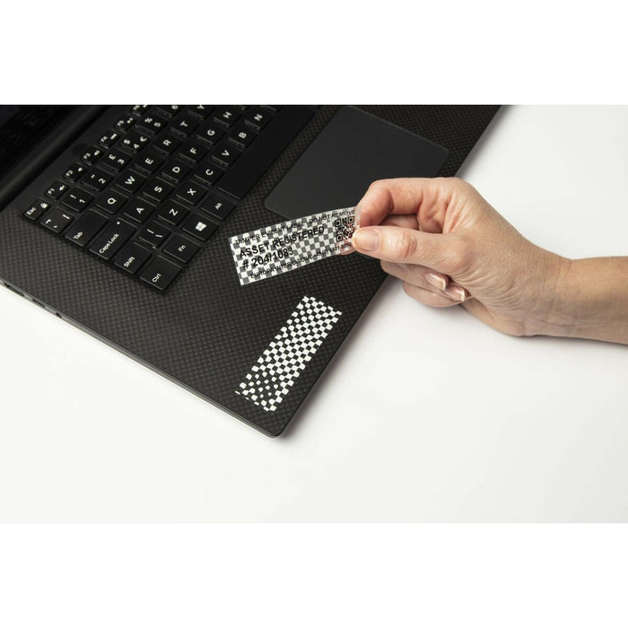 Brother TZe-SE4 Tape Black on White, Security Tape, 18mm - Eco