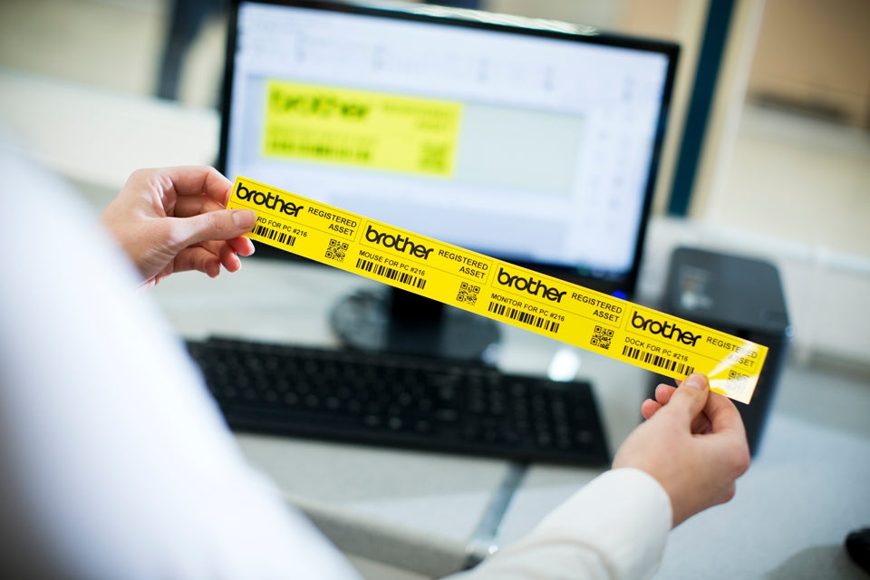 Brother TZe-661 Tape Black on Yellow, Laminated, 36mm, 8 m - Eco