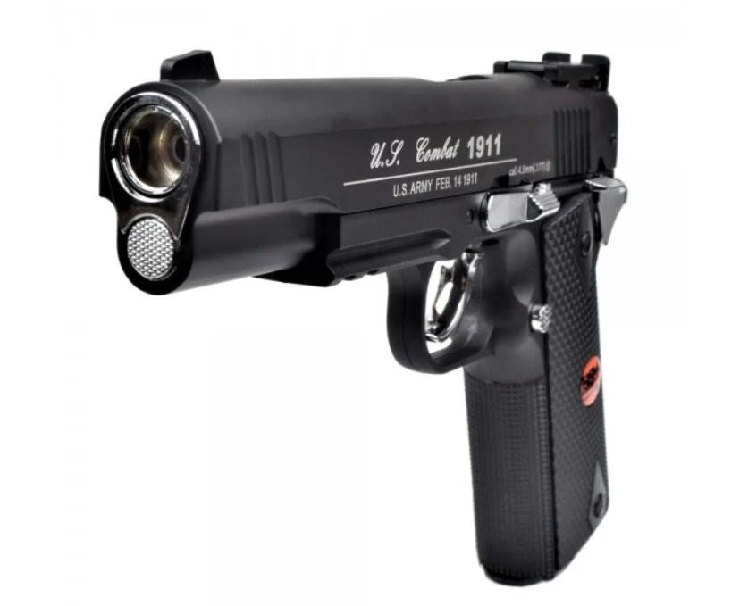 BRUNI 816 US Combat 4.5 mm BB airsoft pistol, 20-round CO₂ magazine, up to 17 joules
