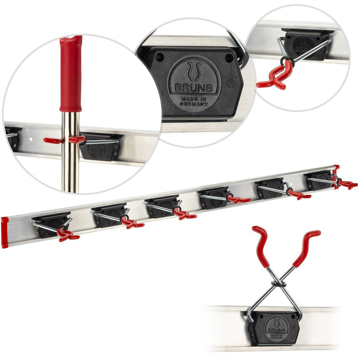 RAILS FOR ARRANGEMENT BRUNS 6PCS. CLIPS 1M