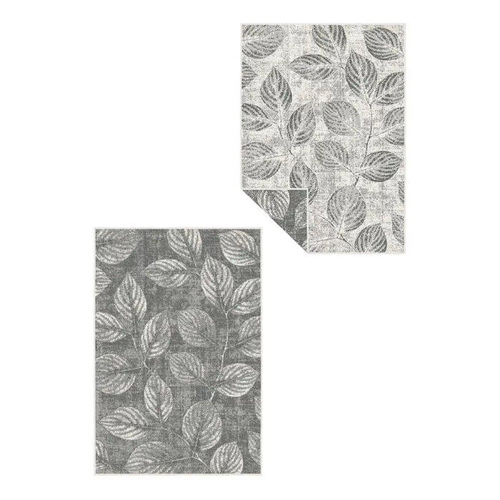 BRUSSELS CARPET 80X150 CM GRAY LEAVES CREAM - Килими<<<Килими<<<Мебели и