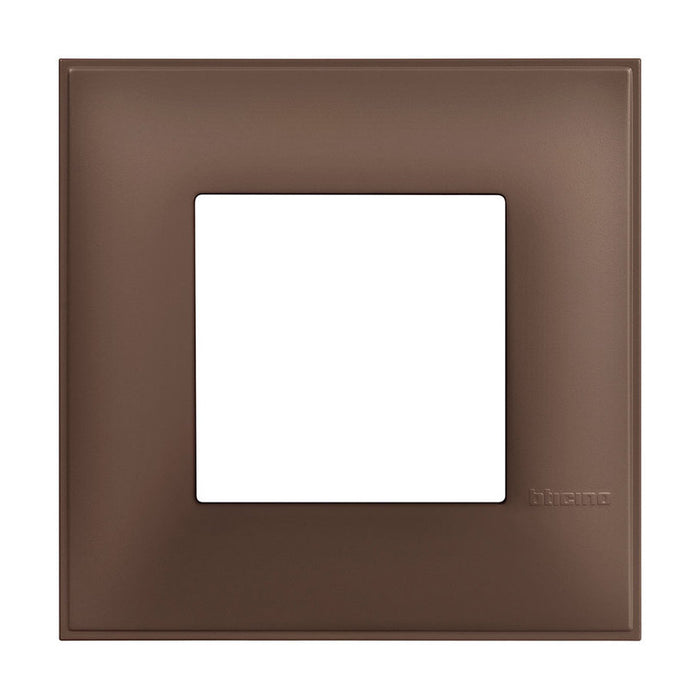 FRAME SINGLE BROWN MAT BTICINO CLASSIA