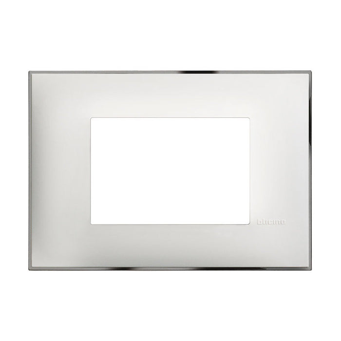 FRAME 3-MODULE WHITE WITH CHROME BTICINO CLASSIA