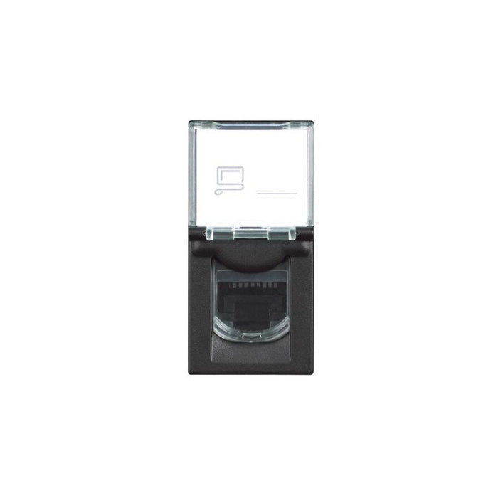 SOCKET RJ45 UTP CAT 6A 1 MODULAR CLASSIA LEGRAND - BLACK