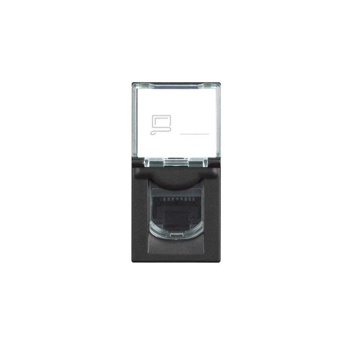 SOCKET RJ45 STP CAT 6A 1 MODULAR CLASSIA LEGRAND - BLACK