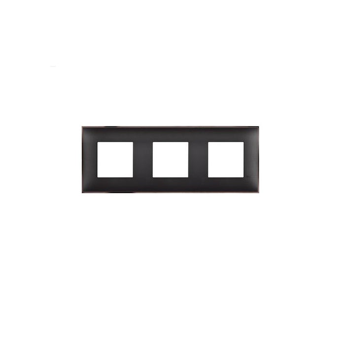 CLASSIA LEGRAND TRIPLE FRAME - BLACK WITH NICKEL