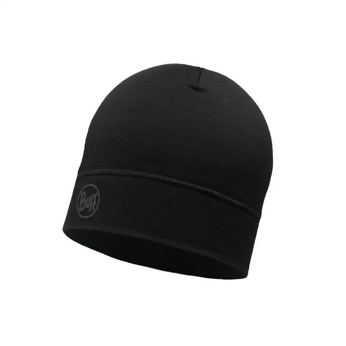 BUFF MERINO LIGHTWEIGHT BEANIE SOLID BLACK onesize cap Standard - HeadwearODM-NGL<<<Military clothingODM<<<ActionPL