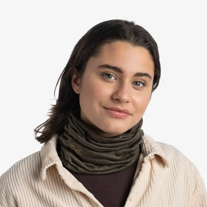 BUFF MERINO LIGHTWEIGHT multi-functional sling for adults SOLID BARK - Scarves scarfs chimneysODM-CAK<<<Military