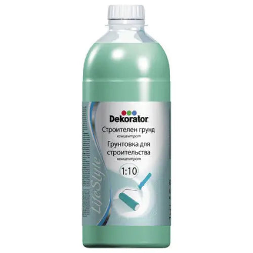 BUILDING PRIMER CONCENTRATE 1:10 DEKORATOR - Грундове<<<Грундове и разредители<<<Бои и лакове<<<Praktiker