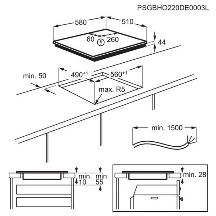 Built-in ceramic hob AEG TO64IB00IB (ST) Induction - Kерамичен плот<<<Плотове<<<Уреди за вграждане<<<ZoraSite