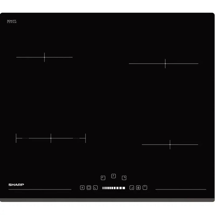 Built-in ceramic hob Sharp KH-6V08BS00 Electric - Kерамичен плот<<<Плотове<<<Уреди за вграждане<<<ZoraSite