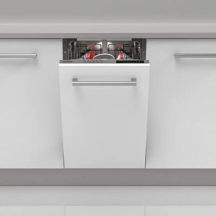 Built-in dishwasher Sharp QW-NS14I49EX 10 sets E 45 W mm - Съдомиялни машини<<<Уреди за вграждане<<<ZoraSite