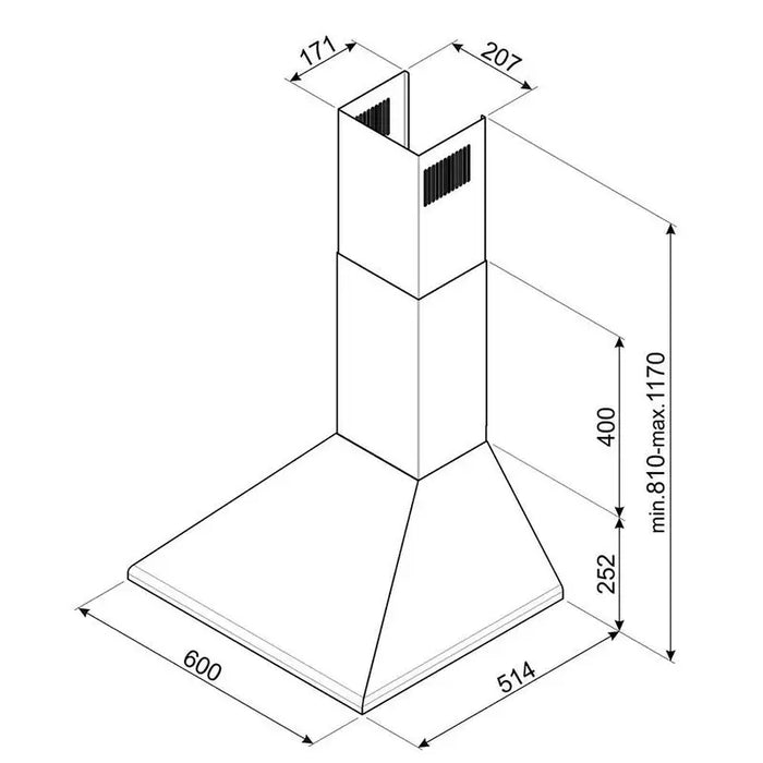 Built-in extractor SMEG KSED65PE - Абсорбатори<<<Уреди за вграждане<<<ZoraSite