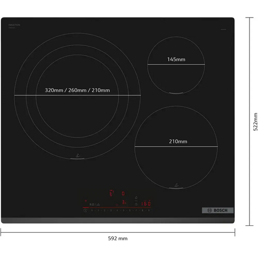 Built-in hob BOSCH PID631HC1E induction - Плотове<<<BOSCH плотове<<<BOSCH<<<PolyComp&&&Индукционни плотове<<<Плотове за
