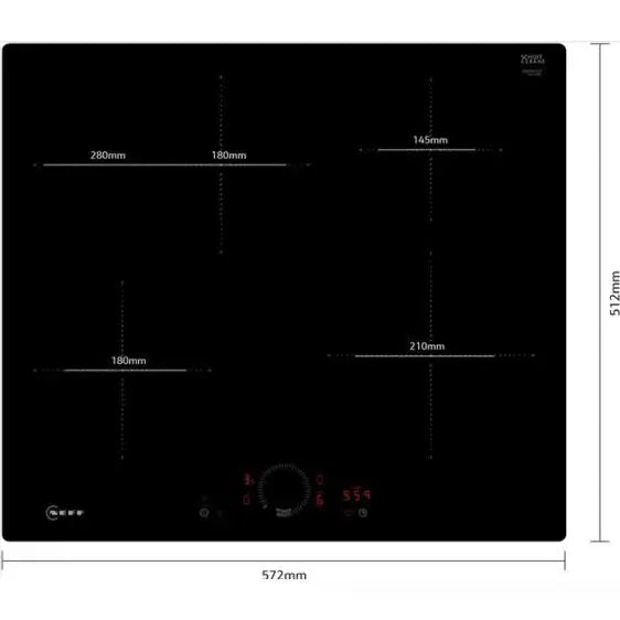 Built-in hob NEFF T56PHF1C0 Induction 60 cm flush mount - Фурна плот и съдомиялна Miele на специални цени през