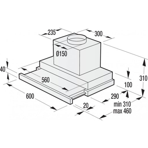 Built-in hood GORENJE BHP623E13X - Телескопични абсорбатори<<<Абсорбатори за вграждане<<<Уреди за