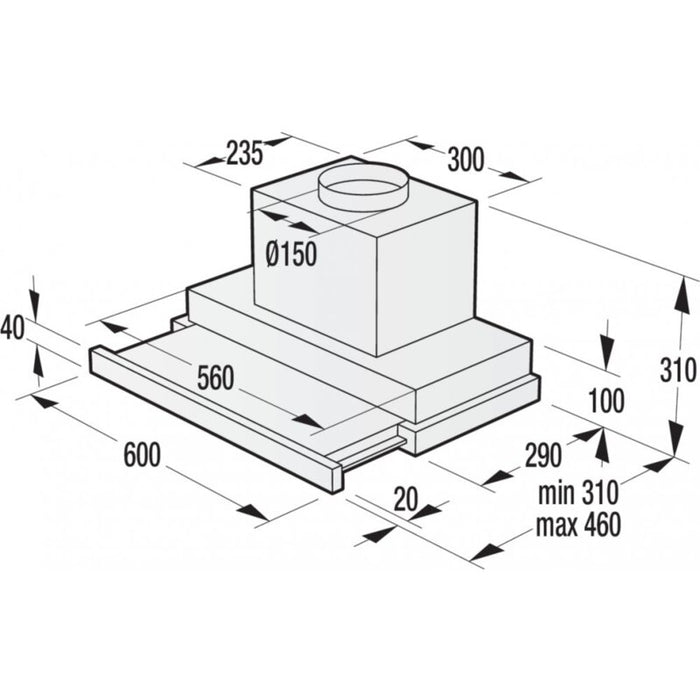 Built-in hood GORENJE BHP623E13X - Телескопични абсорбатори<<<Абсорбатори за вграждане<<<Уреди за