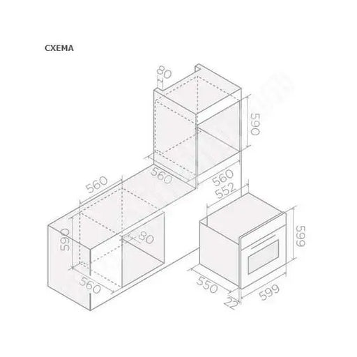Built-in oven ELICA VIRTUS MULTI 60 TFT VL - Стандартни фурни<<<Фурни за вграждане<<<Уреди за вграждане<<<TechnoMix