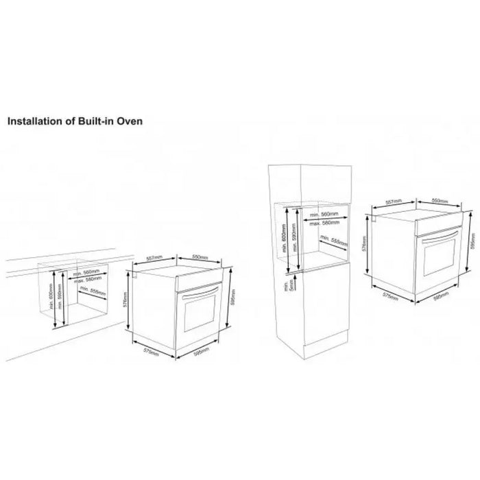 Built-in oven Sharp K-50M22IL2 65 А Mechanical - Фурни<<<Уреди за вграждане<<<ZoraSite