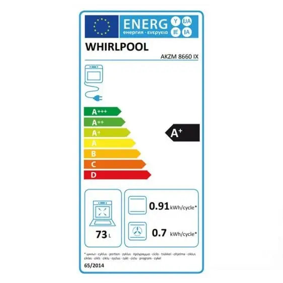 Built-in oven Whirlpool AKZM 8660 IX - Фурни с пиролиза<<<Фурни за вграждане<<<Уреди за вграждане<<<TechnoMix&&&Фурни