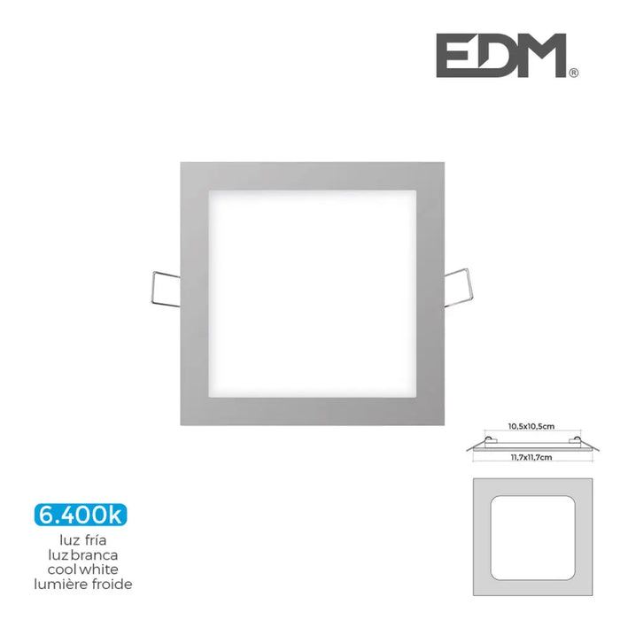 Built-in spotlight EDM 31607 Downlight A G 6 W 320 Lm (6400 K) - Декорация и Осветление<<<Дом Градина<<<BigBuy&&&LED