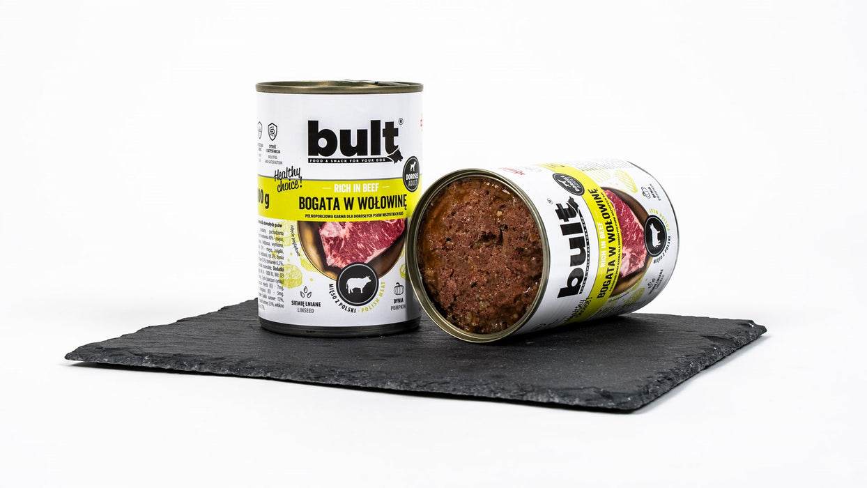 BULT Rich in beef - wet dog food - 400g