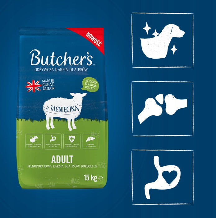 BUTCHER'S Original Lamb - dry dog food - 15kg
