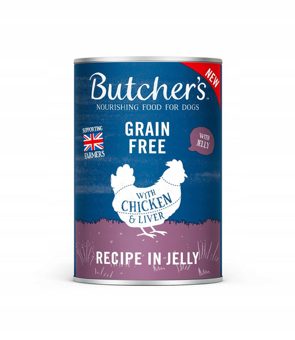 BUTCHER'S Original Recipe in Jelly Chicken - wet dog food - 400g