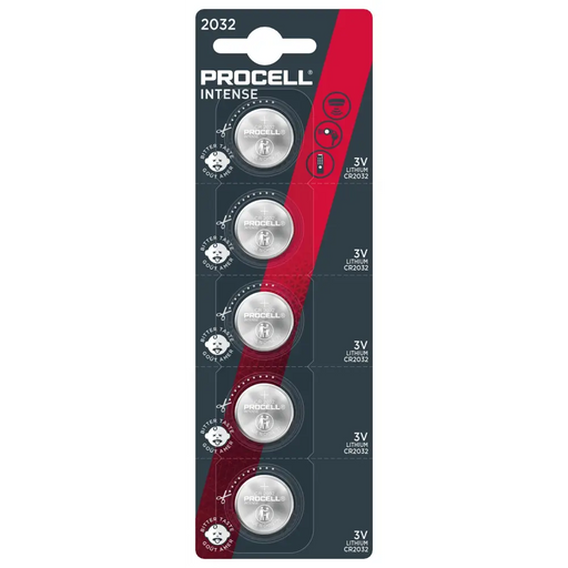 Button battery DURACELL PROCELL CR2032 3V 5 pcs. in a blister Lithium /price for 1 battery/ - Батерии<<<Батерии и