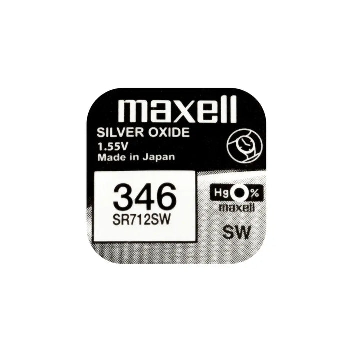 Button battery silver MAXELL SR712 SW 1.55V / 346 - Батерии<<<Батерии и зарядни у-ва<<<ValiAPI