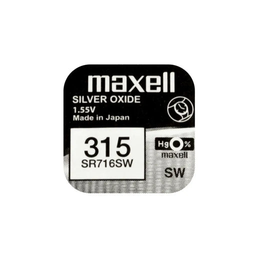 Button battery silver MAXELL SR716 SW 1.55V /315/ - Батерии<<<Батерии и зарядни у-ва<<<ValiAPI