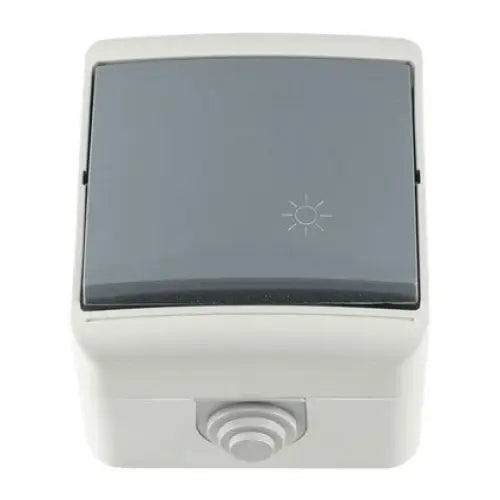 BUTTON STAIRCASE IP44 GRAY MELOPLAM TONI - Ключове и контакти<<<Електроматериали<<<Praktiker&&&Ключове и