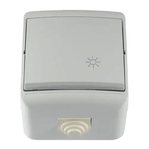 BUTTON STAIRCASE IP44 WHITE MELOPLAM TONI - Ключове и контакти<<<Електроматериали<<<Praktiker&&&Ключове и