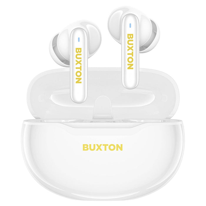 Buxton BTW 7200 White Tuya - In-ear wireless earphones with charging case, white