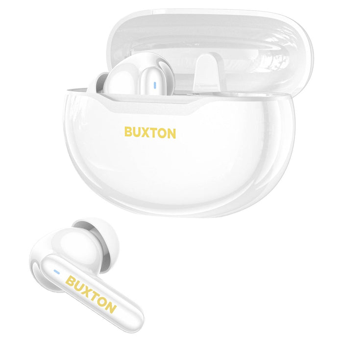 Buxton BTW 7200 White Tuya - In-ear wireless earphones with charging case, white