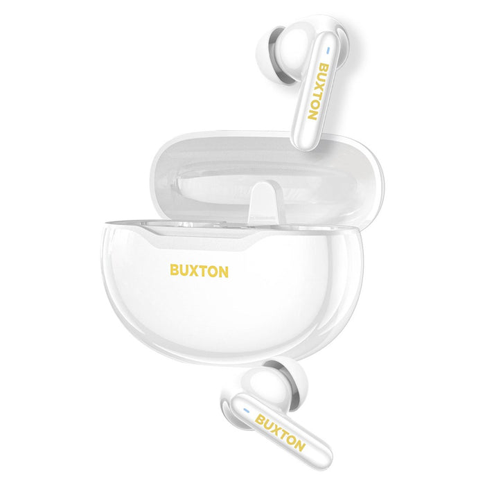Buxton BTW 7200 White Tuya - In-ear wireless earphones with charging case, white