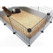 C&C Modular cage 3x2 110x75 cm guinea pig hedgehog black - CagesDMZ-KLA<<<For small animalsDMZ<<<ActionPL