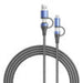 Cable 4in1 USB 2.0 Vention CTLLH 1m (black) - Combo Cables<<<USB cables<<<GSM Accessories<<<InnproXML