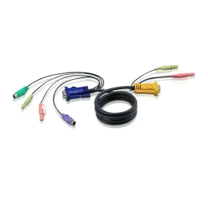 Cable adapter Aten Aten Cable KVM PS/2 con audio y SPHD 3 en 1 de 1,8 m - Компютър Кабели и адаптери<<<Компютри|