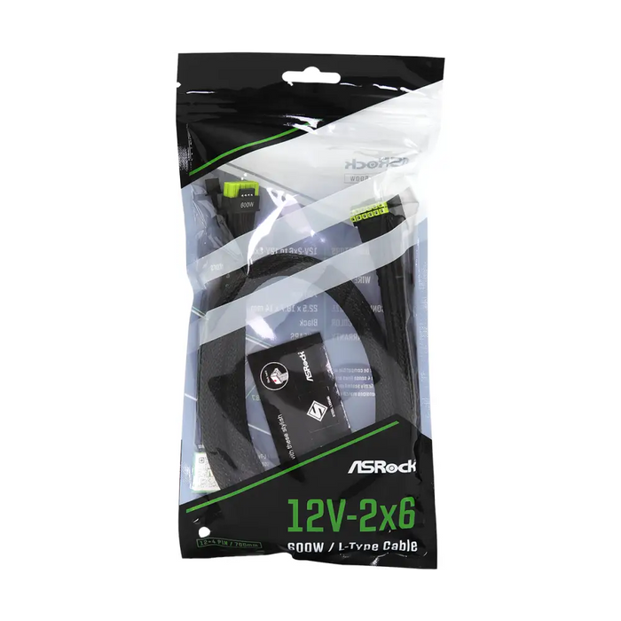 Cable ASRock 90° 12V-2x6 600W ATX 3.1 and PCIe 5.1 - Входно-изходни контролери<<<Компютърни компоненти<<<ValiAPI