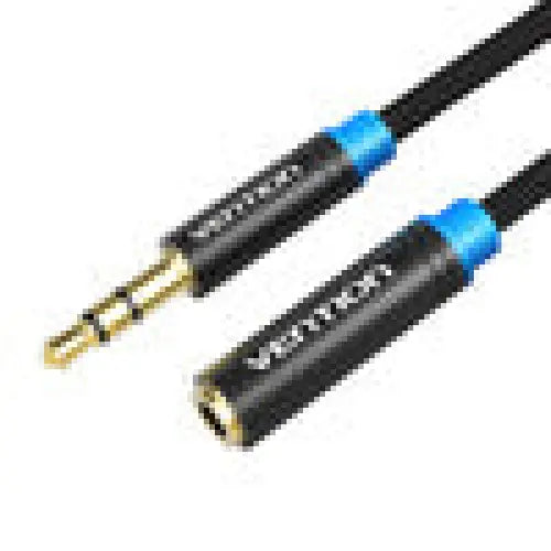 Cable Audio Braided 3.5mm male-female Vention VAB-B06-B500-M 5m Black - Audio cables<<<Audio<<<InnproXML&&&Електроника
